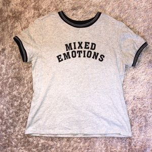Forever 21 gray graphic t shirt